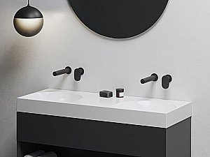 Смеситель для раковины Ravak Spring X070546 черный купить в интернет-магазине сантехники Sanbest