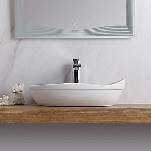 Раковина накладная BelBagno 52 BB1362 белая купить в интернет-магазине Sanbest