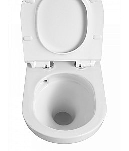 Унитаз подвесной с инсталляцией Agger ATI07150+APB100 белый, с крышкой микролифт, безободковый, слив-торнадо, с кнопкой хром купить в интернет-магазине Sanbest