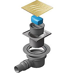 Душевой трап Pestan Confluo Standard 13000128 золото купить в интернет-магазине Sanbest