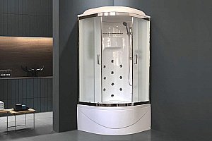 Душевая кабина Royal Bath RB100NRW-C-CH 100x100 профиль хром/стекло матовое купить в интернет-магазине Sanbest