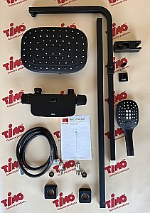 Душевая система Timo HELMI SX-1170/03 черная матовая купить в интернет-магазине сантехники Sanbest