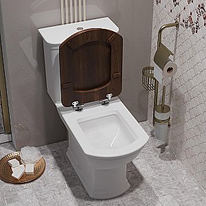 Унитаз-компакт напольный Опадирис Риспекто OS39722N белый, с бачком, с крышкой микролифт купить в интернет-магазине Sanbest