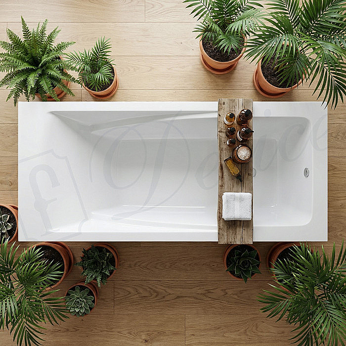 Ванна Delice Respect DLR330045-G 170х75 белая купить в интернет-магазине Sanbest