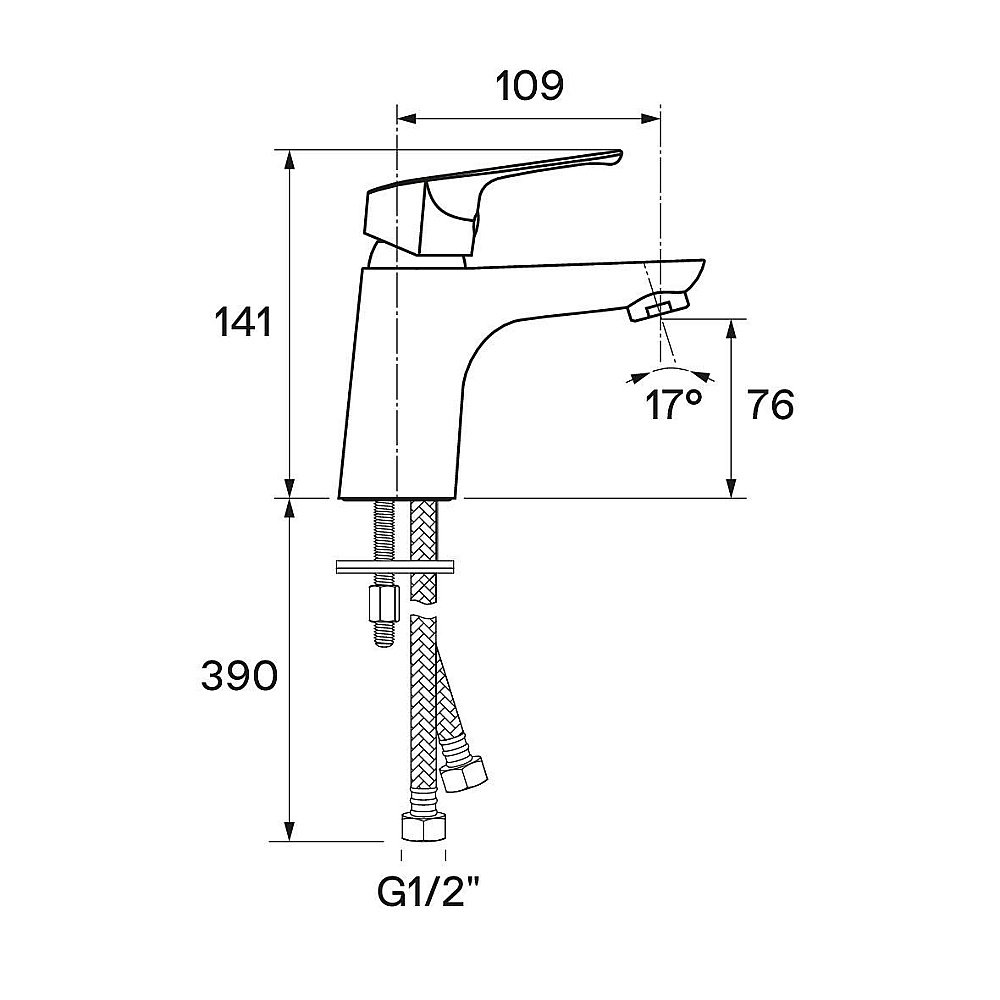 Смеситель для раковины Santek Форт WH5A02004C001 хром купить в интернет-магазине сантехники Sanbest