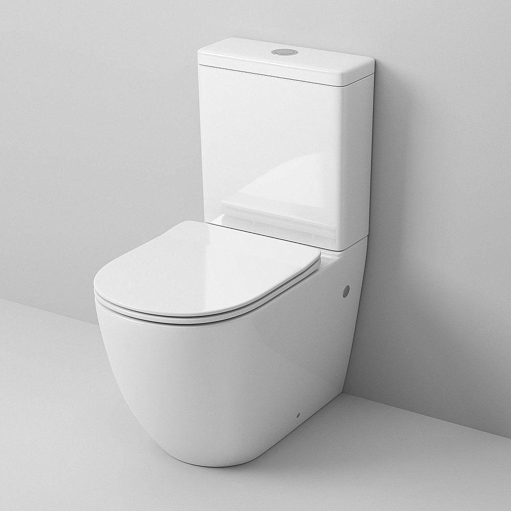 Унитаз напольный Grossman GR-4446 безободковый, с бачком, с крышкой микролифт купить в интернет-магазине Sanbest