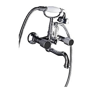 Смеситель для ванны Boheme Royal Cristal 273-Royal/CRST black хром/Preciosa купить в интернет-магазине сантехники Sanbest