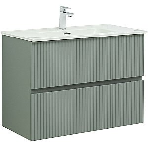 Тумба с раковиной Aquanet Джейн 90 313319 мисти грин для ванной в интернет-магазине Sanbest