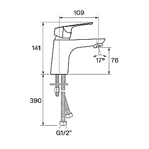 Смеситель для раковины Santek Форт WH5A02004C001 хром купить в интернет-магазине сантехники Sanbest