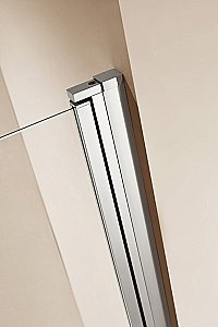 Душевая дверь Cezares ECO-B-1-60-P-Cr стекло текстурное/профиль хром купить в интернет-магазине Sanbest