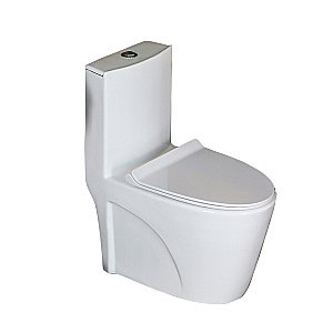 Унитаз моноблок Melana MLN-2010 белый, с крышкой микролифт, безободковый купить в интернет-магазине Sanbest