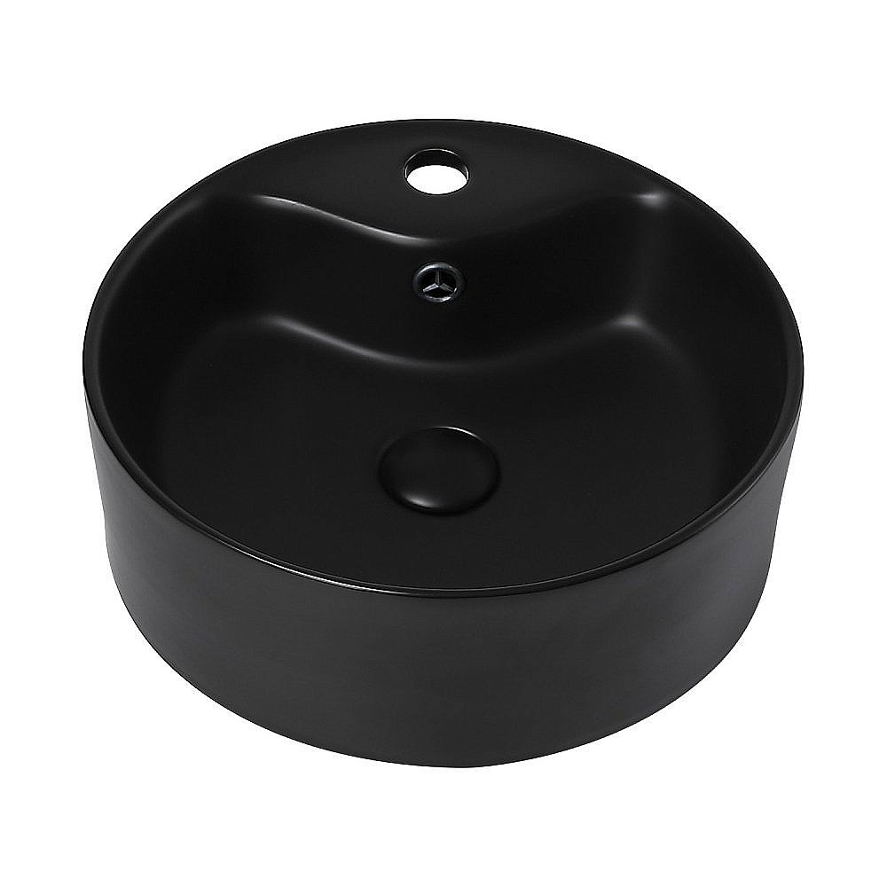 Раковина накладная ABBER Bequem AC2104MB черная матовая купить в интернет-магазине Sanbest