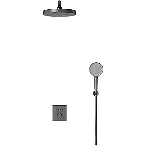 Душевая система Vincea Inspire VSFW-3I21T2GM вороненая сталь купить в интернет-магазине сантехники Sanbest