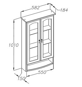 Шкаф Опадирис Риспекто 60 белый матовый для ванной в интернет-магазине сантехники Sanbest