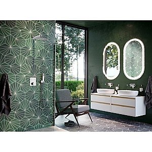 Тумба с раковиной Excellent TUTO MLEX.0104.800.WHBL 80 белый/дуб для ванной в интернет-магазине Sanbest