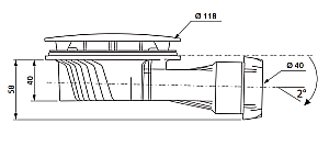Сифон для поддона Radaway Slim Plus R400PB черный купить в интернет-магазине сантехники Sanbest