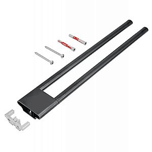 Полотенцедержатель KEUCO EDITION 400 11518130000 хром черный купить в интернет-магазине сантехники Sanbest