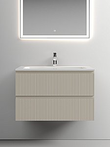 Тумба с раковиной Sancos SNOB T SNT80CE 80 Beige Soft для ванной в интернет-магазине Sanbest