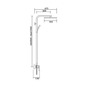 Душевая система Veragio Quartet VR.QRT-9930.CR купить в интернет-магазине сантехники Sanbest