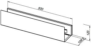 Полка Aquanet Магнум 302232 50 белая матовая купить в интернет-магазине сантехники Sanbest