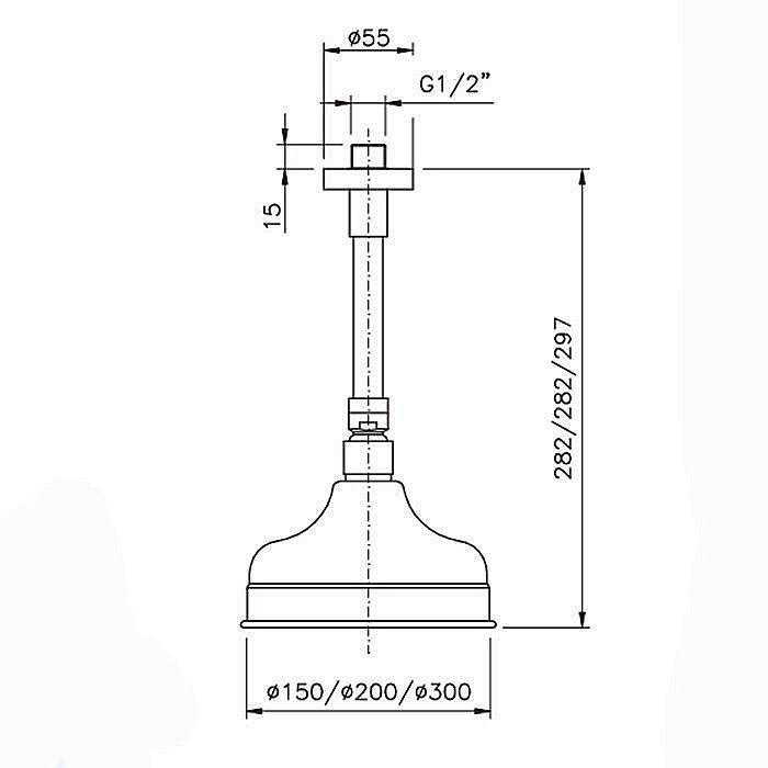 Верхний душ Nicolazzi Doccia 5732CR20 200 хром купить в интернет-магазине сантехники Sanbest