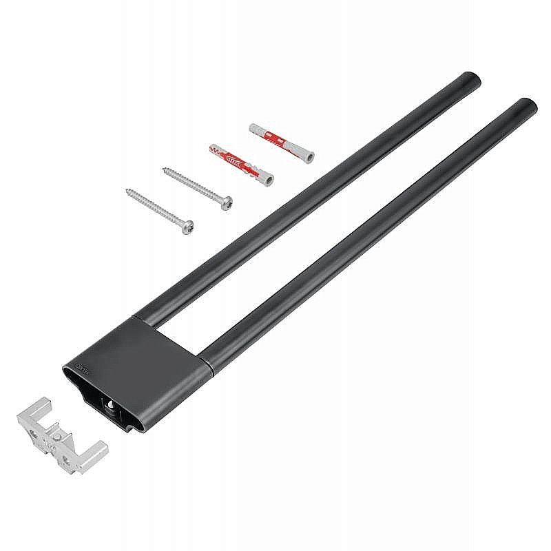 Полотенцедержатель KEUCO EDITION 400 11518130000 хром черный купить в интернет-магазине сантехники Sanbest