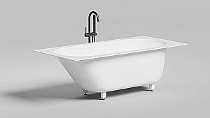 Ванна Salini Ornella AXIS Kit S-Sense 170x80 102414G белая купить в интернет-магазине Sanbest