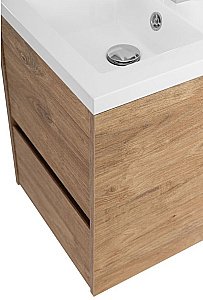 Тумба с раковиной Art&Max Family-M 40 подвесная, дуб харбор золотой для ванной в интернет-магазине Sanbest