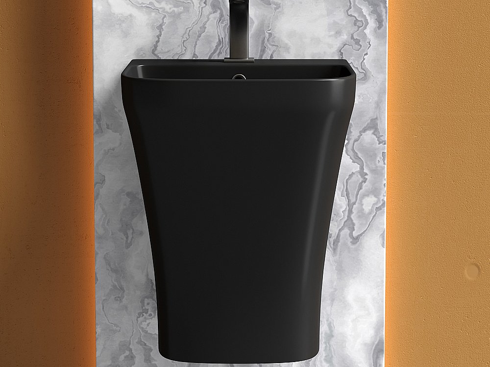 Раковина Ceramica Nova Dion 36 CN6067MB черная матовая купить в интернет-магазине Sanbest