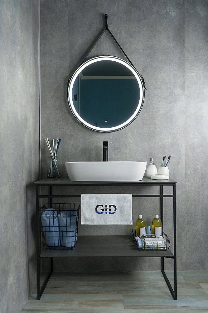 Раковина накладная Gid Geometrico 61 N9217 51132 белая купить в интернет-магазине Sanbest