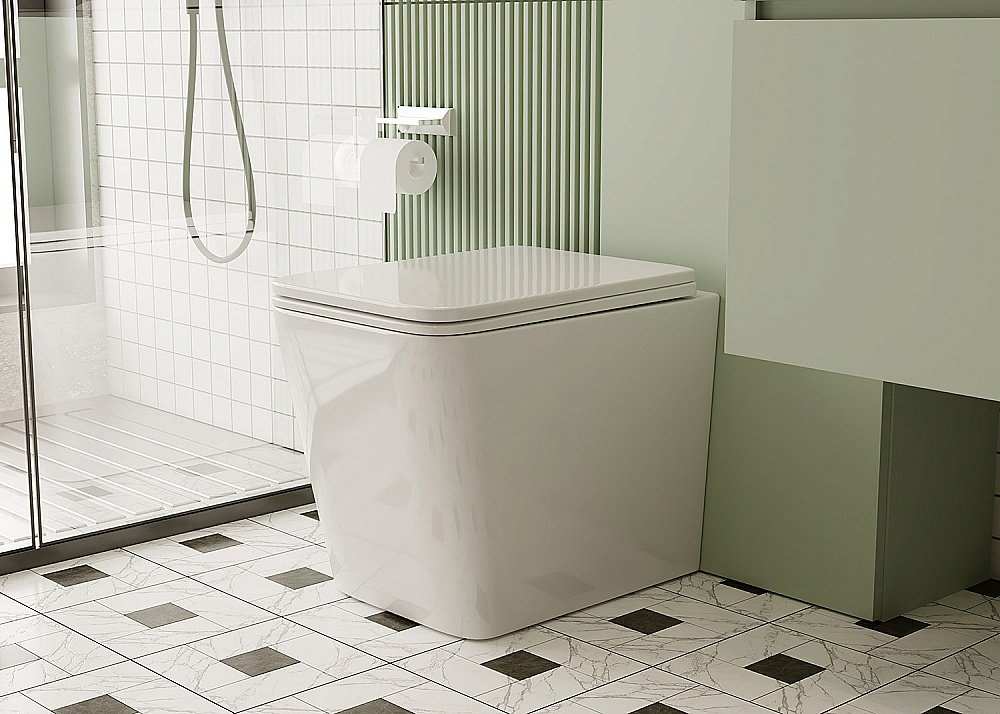 Унитаз ABBER Rechteck AC1211 с крышкой микролифт, безободковый купить в интернет-магазине Sanbest