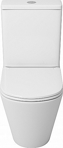 Унитаз-компакт Grossman Tornado GR-4450SQ безободковый, с бачком, с крышкой микролифт, слив-торнадо, белый глянцевый купить в интернет-магазине Sanbest
