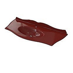 Раковина стеклянная Caprigo Bourget эмаль 120 красная купить в интернет-магазине сантехники Sanbest