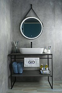 Раковина накладная Gid Geometrico 61 N9217 51132 белая купить в интернет-магазине Sanbest