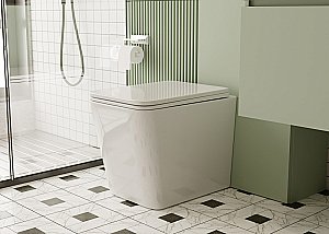 Унитаз ABBER Rechteck AC1211 с крышкой микролифт, безободковый купить в интернет-магазине Sanbest