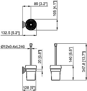Ершик для унитаза Savoy SV8 GOLD золото купить в интернет-магазине сантехники Sanbest