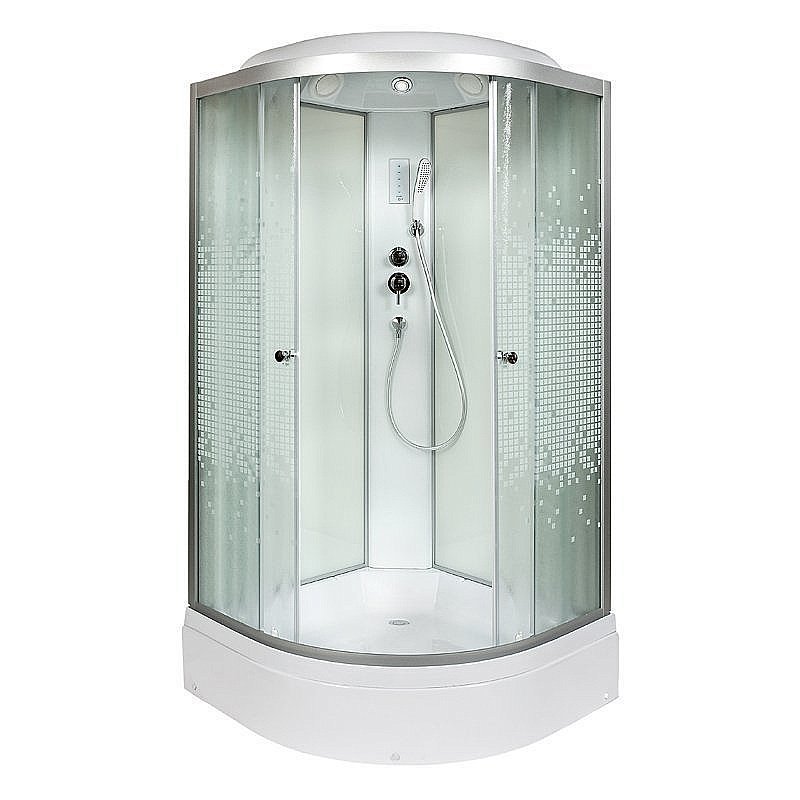 Душевая кабина DTO L 710 100х100 с электрикой купить в интернет-магазине Sanbest