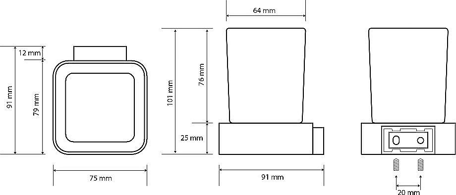 Стакан Bemeta Solo 139110012 хром купить в интернет-магазине сантехники Sanbest