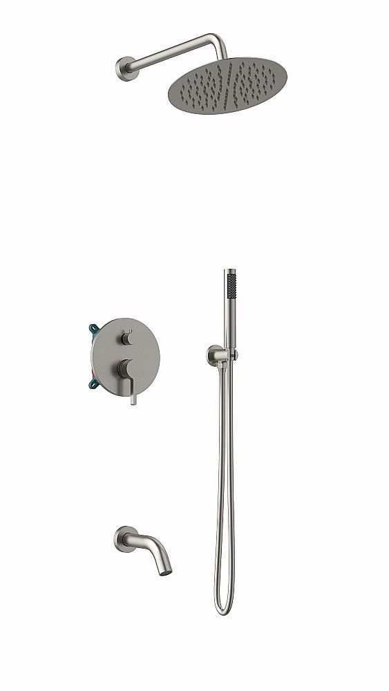 Душевая система Vincea Villa VSFW-1VL3BN брашированный никель купить в интернет-магазине сантехники Sanbest