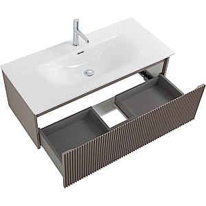 Тумба для раковины Belbagno UNO 100 UNO-1000-1C-SO-СO+BB-8099-100 бежевая матовая для ванной в интернет-магазине Sanbest