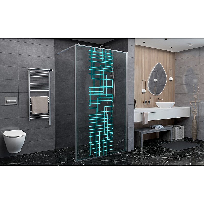 Душевое ограждение DTO LC 100 98899 прозрачная/профиль хром купить в интернет-магазине Sanbest