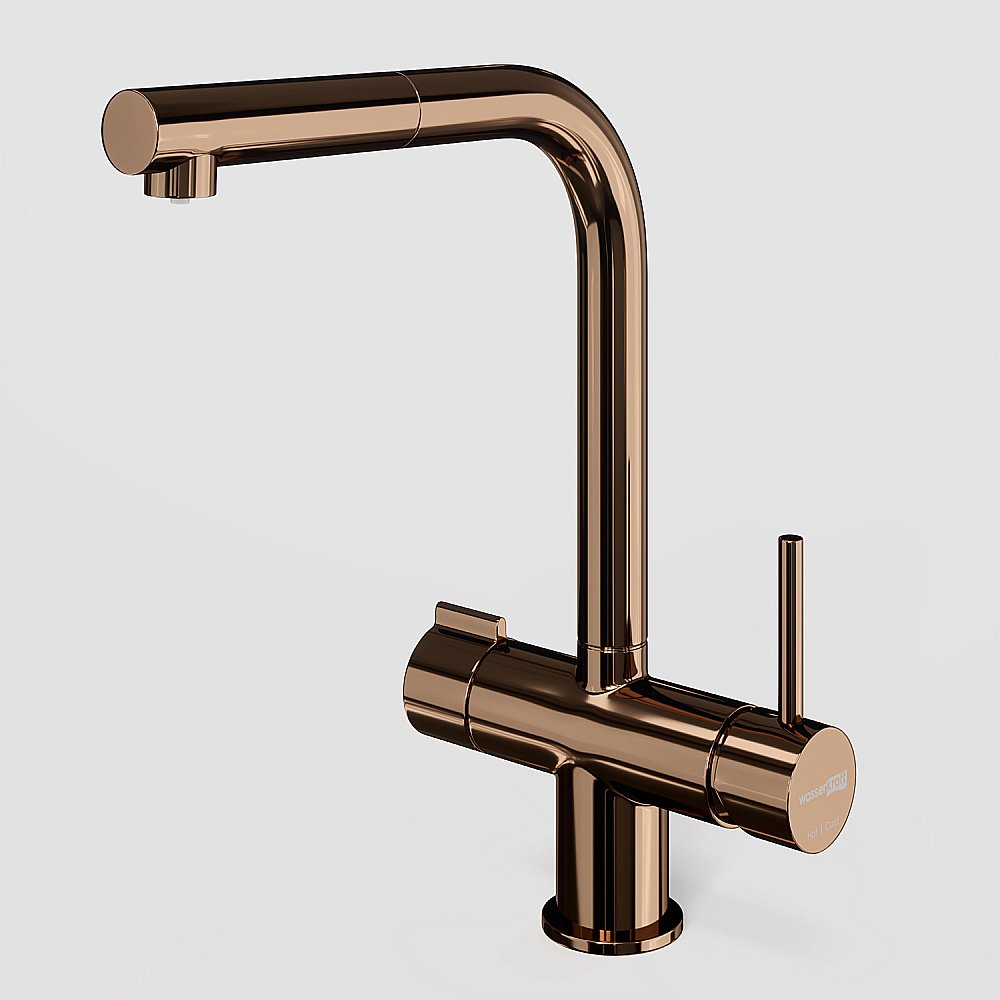 Смеситель для кухни WasserKraft A8997 розовое золото купить в интернет-магазине сантехники Sanbest