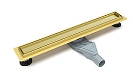 Душевой трап CeramaLux CL6138G-80 золото матовое купить в интернет-магазине Sanbest