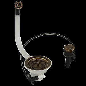 Слив-перелив для кухонной мойки Migliore ML.RIC-10.130.BR бронза купить в интернет-магазине сантехники Sanbest