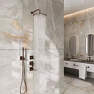 Верхний душ WasserKraft Asphe A331 розовое золото купить в интернет-магазине сантехники Sanbest