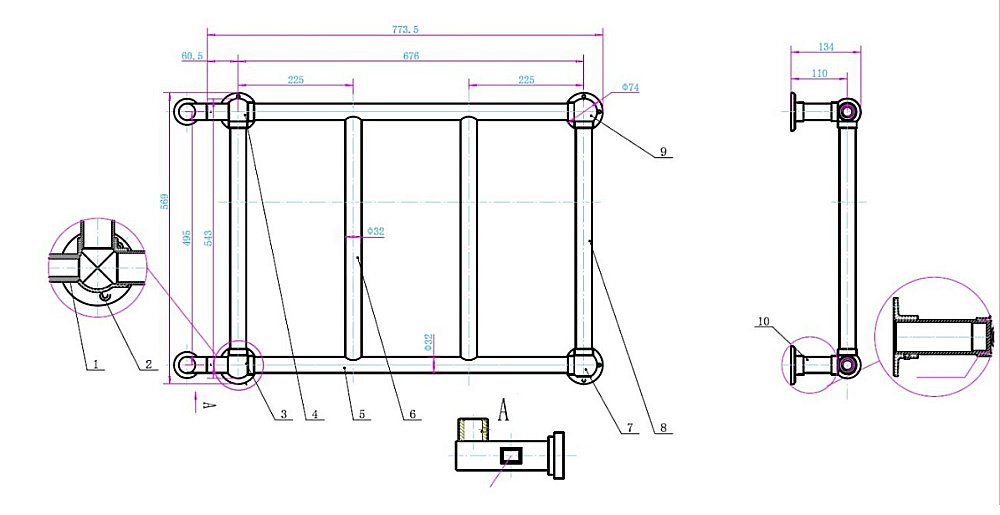 Полотенцесушитель электрический Boheme Palazzo 714 купить в интернет-магазине сантехники Sanbest
