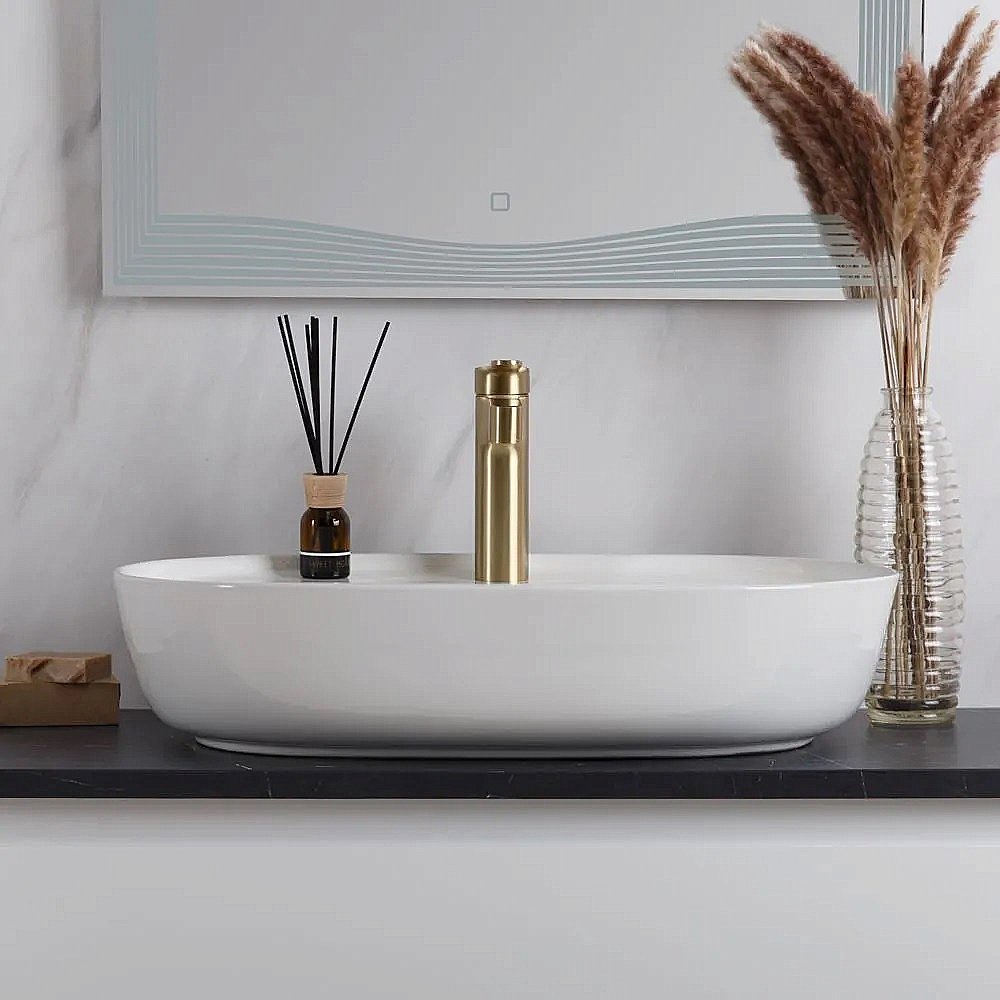 Раковина накладная Belbagno 61 BB1346 белая купить в интернет-магазине Sanbest
