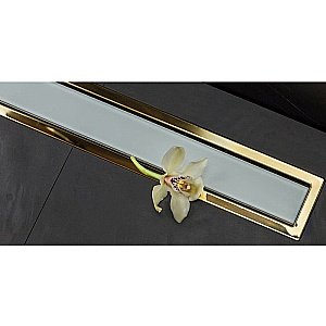 Душевой трап Pestan Confluo Premium Line White Glass Gold 650 купить в интернет-магазине Sanbest