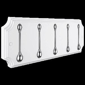 Панель с крючками Elghansa Hermitage HRM-690-White/Chrome белая/хром купить в интернет-магазине сантехники Sanbest