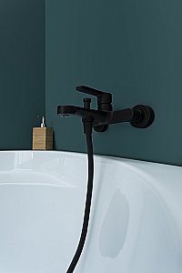 Смеситель для ванны с душем Aquanet Passion AF300-20B купить в интернет-магазине сантехники Sanbest